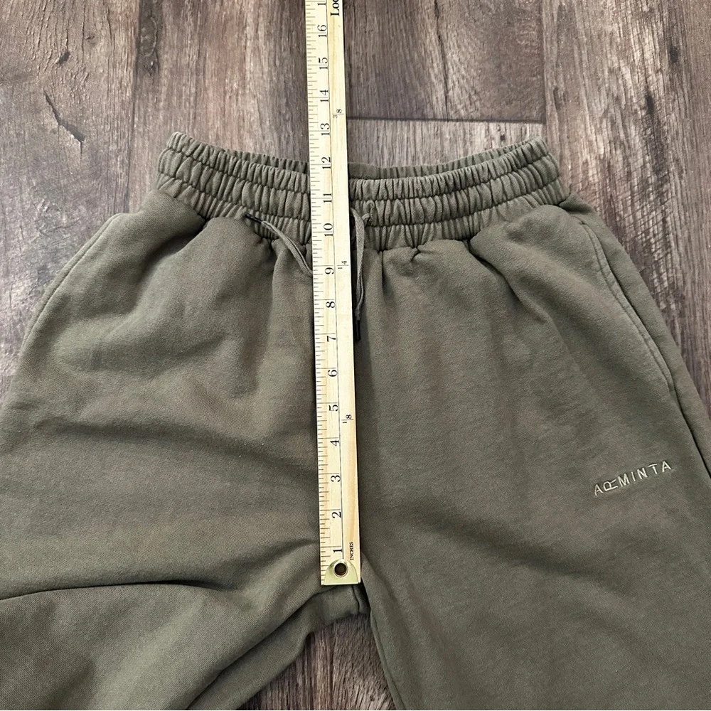 Arminta 100% Cotton Sporty Sweatpants Women’s Size M Green - Picture 9 of 9